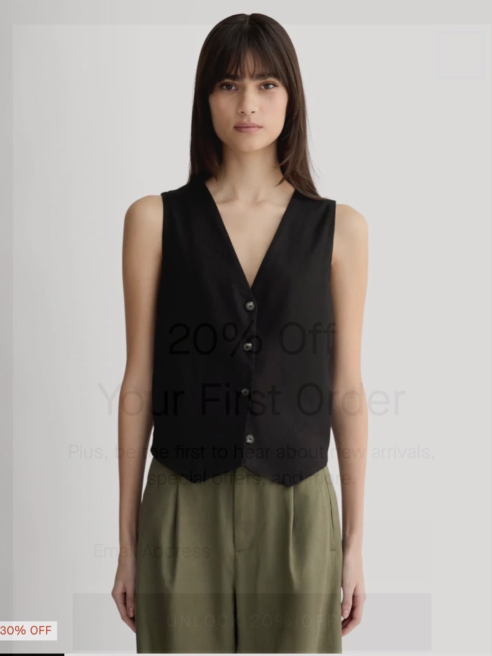 Everlane vest and pants set